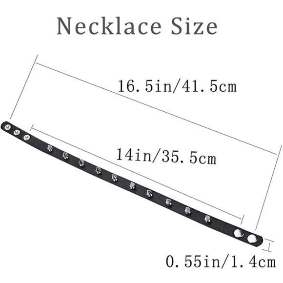 Jewelry | Punk Leather Studded Bracelet Choker 2pack | Poshmark Punk Leather Studded Bracelet Choker 2pack